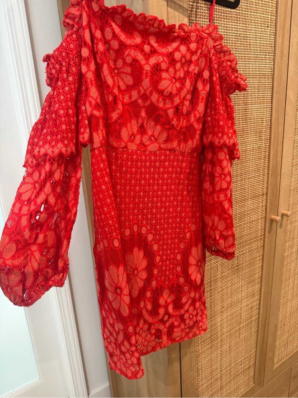 Parker Red Lace Dress